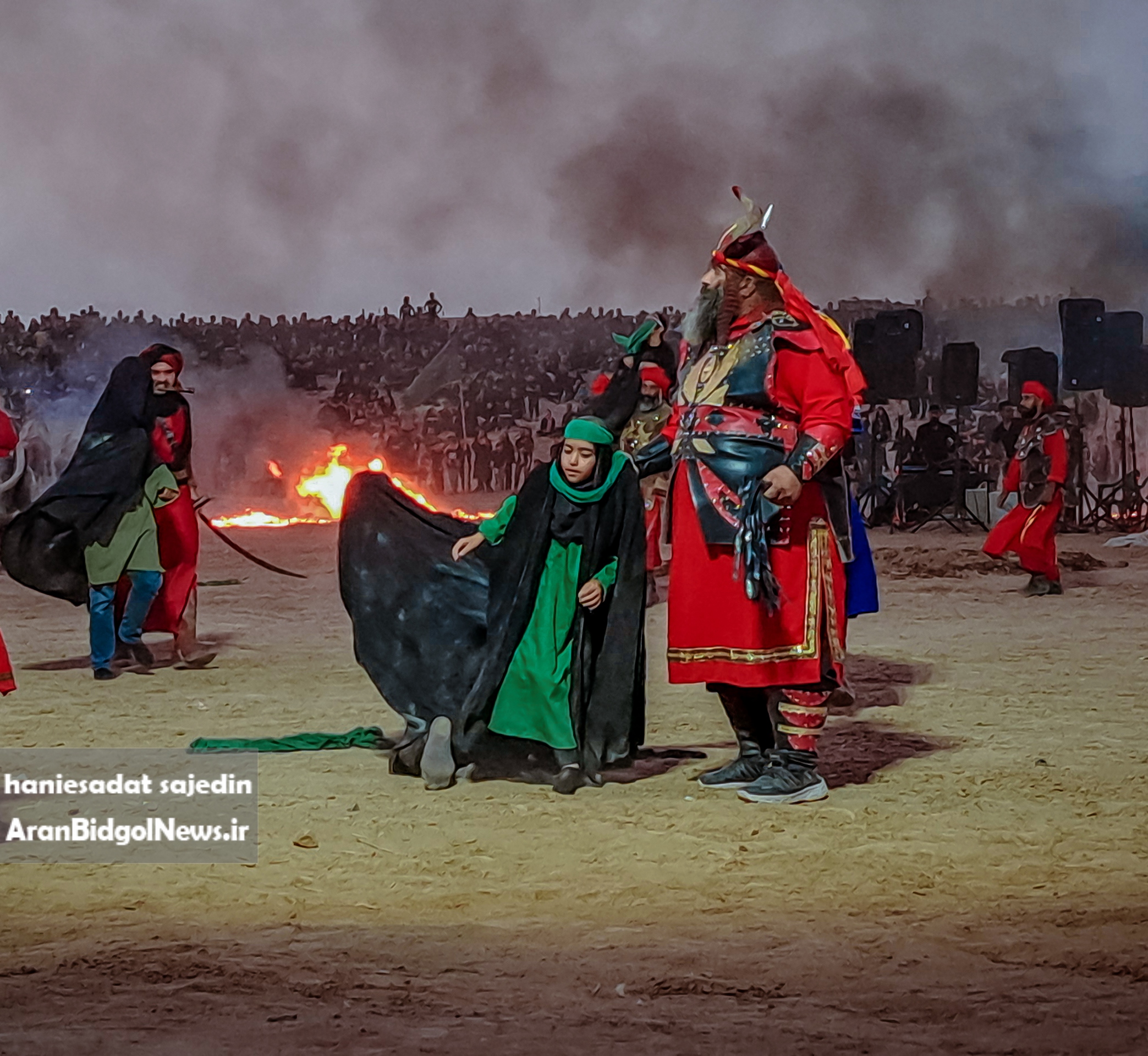 گزارش تصویری از مراسم خیمه سوزی روز یازدهم محرم در نوش آباد(بخش دوم)
